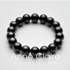Onyx Black Bead Bracelet