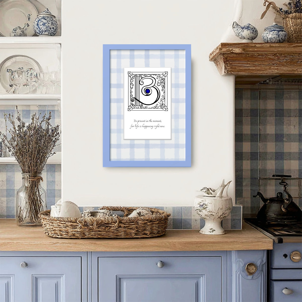 Monogram with message wall art - Image 6